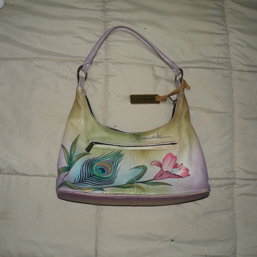 small genuine leather Anuschka handbag